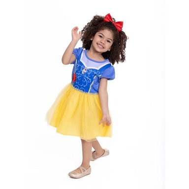 DISFRAZ NIÑA DISNEY MULTICOLOR VESTIDO BLANCA NIEVES TALLA 4 - 4X - 2