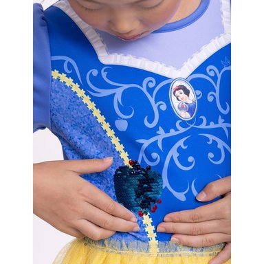 DISFRAZ NIÑA DISNEY MULTICOLOR VESTIDO BLANCA NIEVES TALLA 4 - 4X - 5