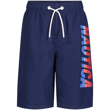 BERMUDA NIÑO NAUTICA AZUL BAÑO UPF 50+ TALLA USA 7