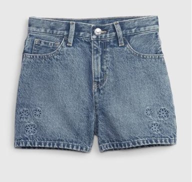 SHORT MOM NIÑA GAP DENIM JEANS HIGH RISE TALLA 14