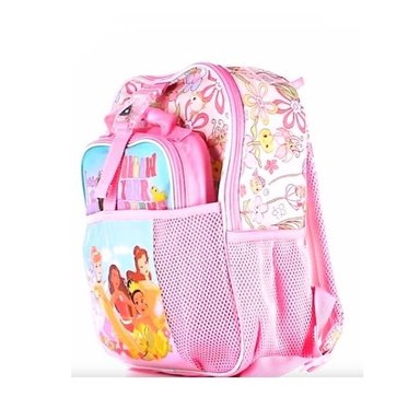 MOCHILA PRE ESCOLAR DISNEY NIÑA PRINCESAS SET 4 PIEZAS LUCES - 2