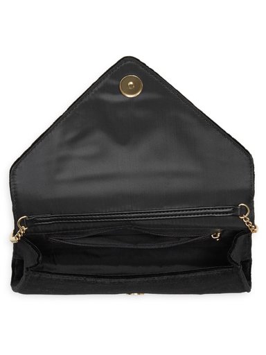 CARTERA CROSSBODY CLUTCH GUESS NEGRO CON LOGO - 4