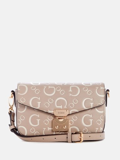 CARTERA CROSSBODY GUESS  PALO ROSA SULLERDALE LOGO