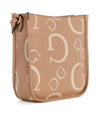CARTERA CROSSBODY MORRAL GUESS LOGO BEIGE LONGMEADOW - 5