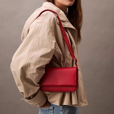 CARTERA CALVIN KLEIN ROJA