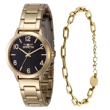 RELOJ MUJER INVICTA WILDFLOWER 47273  INCLUYE PULSERA - ORO