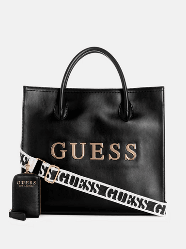 BOLSO GUESS CARACARA TOTE XL - NEGRO - 2