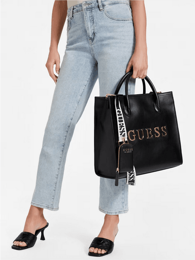 BOLSO GUESS CARACARA TOTE XL - NEGRO - 3