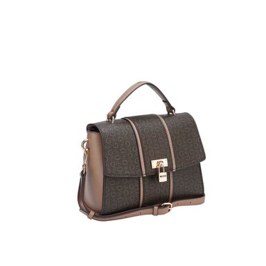 BOLSO CARTERA GUESS EMBERLY - MARRON LOGO - 2