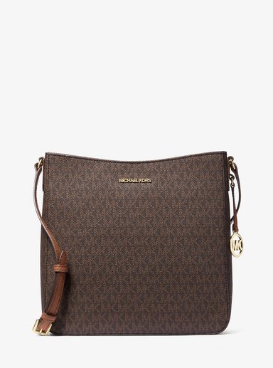 CARTERA CROSSBODY MICHAEL KORS JET SET TRAVEL LARGE LOGO MESSENGER - MARRÓN