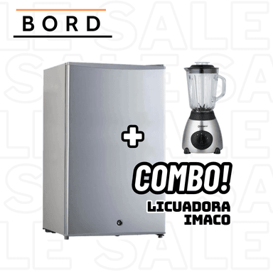 FRIGOBAR BORD MI120S-M 93L SILVER + LICUADORA IMACO