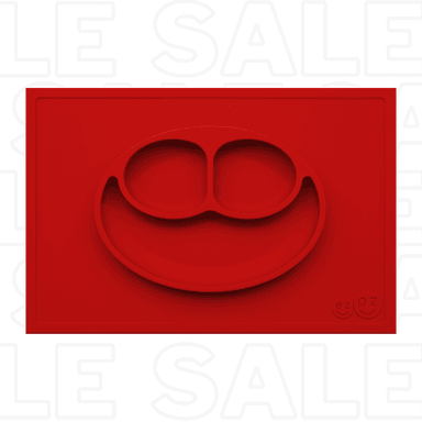 PLATO BABY KIDS INDIVIDUAL SILICONA ANTIDESLIZANTE BEBES ROJO