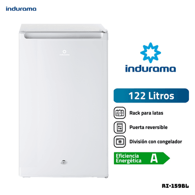 FRIGOBAR INDURAMA 122 L BLANCO - RI-159BL