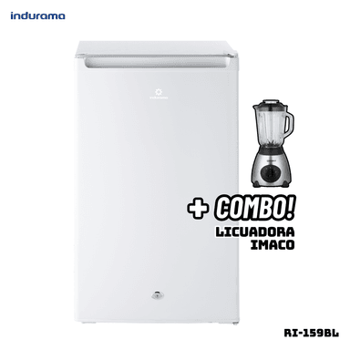 FRIGOBAR INDURAMA 122 L BLANCO - RI-159BL + LICUADORA IMACO