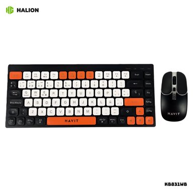 KIT TECLADO Y MOUSE INALAMBRICO KB831WB - 1