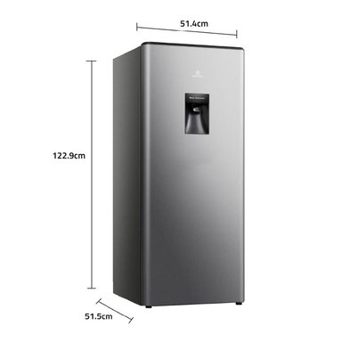 REFRIGERADORA INDURAMA 177 L CON DISP DE AGUA PLATEADO RI-289D + LICUADORA OSTER BLANCA - 2