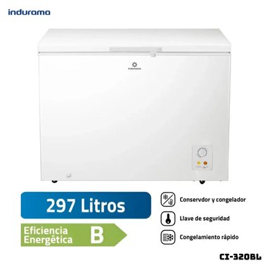 CONGELADORA INDURAMA 297 L DEFROST CI-320BL BLANCO