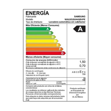 LAVADORA SAMSUNG ECOBUBBLE 13 KG CARGA SUPERIOR NEGRO - WA13CG5441BVPE - 7