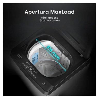 LAVADORA HISENSE TAPA TRANSPARENTE 14 KG CARGA SUPERIOR GRIS - WT3K1423UT - 5