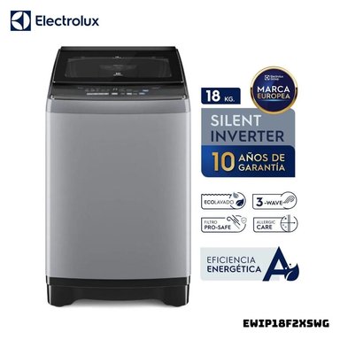 LAVADORA ELECTROLUX TECNOLOGIA INVERTER KG CARGA SUPERIOR GRIS - EWIP18F2XSWG