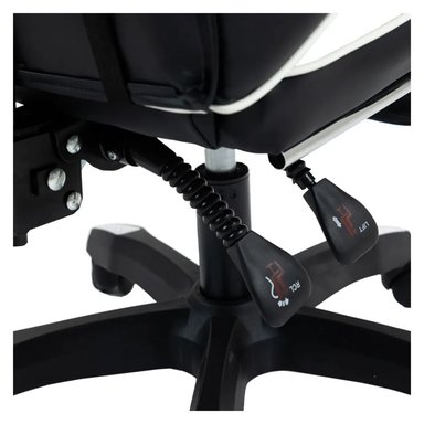 SILLA GAMER LYZOR CON POSAPIES ROJO Y NEGRO - SGRTWN135A - 8