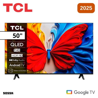 TELEVISOR TCL 50 QLED SMART TV GOOGLE TV FHD 2025 - 50S5K