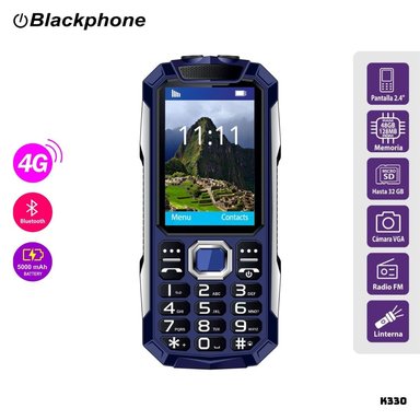 CELULAR BASICO BLACKPHONE K330 4G DUAL SIM - AZUL - 1