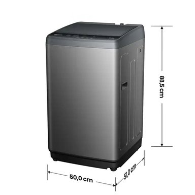 LAVADORA HISENSE TAPA TRANSPARENTE 10.5 KG CARGA SUPERIOR GRIS - WT1D1030UT - 5