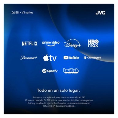 TELEVISOR JVC 32 QLED SMART TV GOOGLE TV HD - LT-32KM1584 - 8