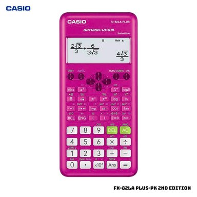 CALCULADORA CIENTIFICA CASIO FX-82LA PLUS-PK 2ND EDITION - ROSADO - 1