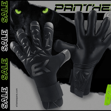 GUANTES ELITEKEEPERS NEGRO ARQUERO GAMA PROFESIONAL PANTHER