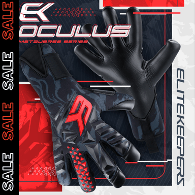 GUANTES ELITEKEEPERS NEGRO ARQUERO GAMA PROFESIONAL OCULUS