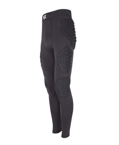PANTALÓN FÚTBOL UNISEX ELITEKEEPERS NEGRO MALLA PORTERO CON PROTECCIONES EK 3D