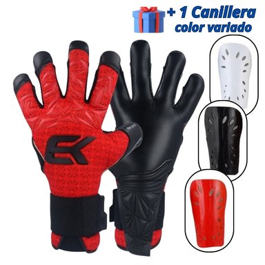 GUANTES ELITEKEEPERS ROJO ARQUERO GAMA PROFESIONAL DEVIL