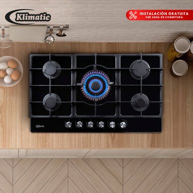 COCINA EMPOTRABLE A GAS KLIMATIC TREVI 90 TREVI90 5HORNILLAS - 1