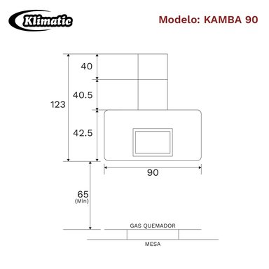 CAMPANA DECORATIVA KLIMATIC KAMBA 90 - 3