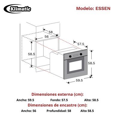 HORNO EMPOTRABLE ELÉCTRICO - ESSEN - 3
