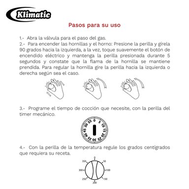 COCINA DE PIE A GAS - BAYERN 4 HORNILLAS - 4