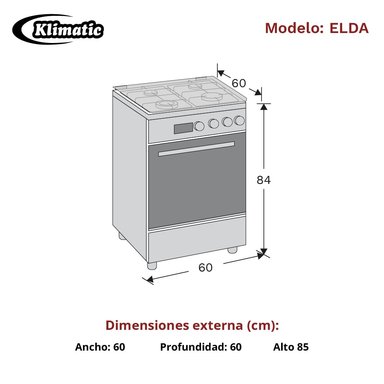 COCINA A GAS 4 HORNILLAS ELDA - 3