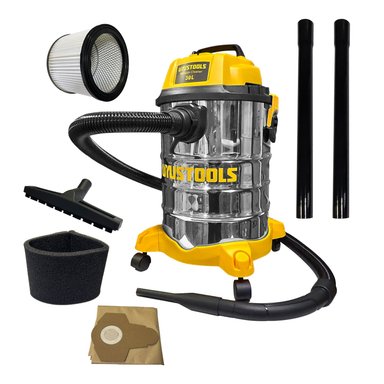 ASPIRADORA SOPLADORA DE POLVO Y AGUA ASP30LM 30 LITROS 1200W 3 FUNCIONES