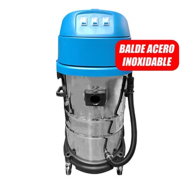 ASPIRADORA DONGCHENG INDUSTRIAL POLVO Y AGUA 3200W 80 LITROS 3 MOTORES DVC80 - 2