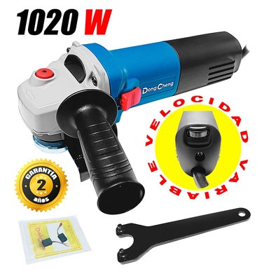 AMOLADORA ESMERIL ANGULAR DONGCHENG DSM07-115 220 - 240 V 4.5" 1020W VELOCIDAD VARIABLE