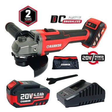 AMOLADORA RANKOR RLAG20001 20V INALAMBRICA 5' 1BAT X 4AH BRUSHLESS