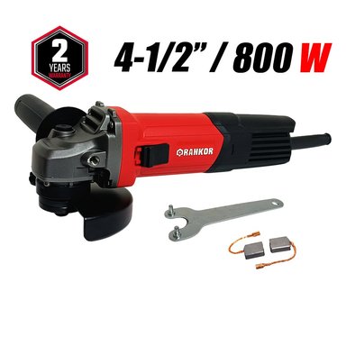 AMOLADORA RANKOR RAG800401 ESMERIL ANGULAR INDUSTRIAL 4.5" 800W 11000RPM