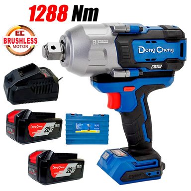 LLAVE DE IMPACTO INDUSTRIAL INALAMBRICA 3/4' DONGCHENG DCPB1288FK 20V 1288NM 2BAT X 5AH BRUSHLESS