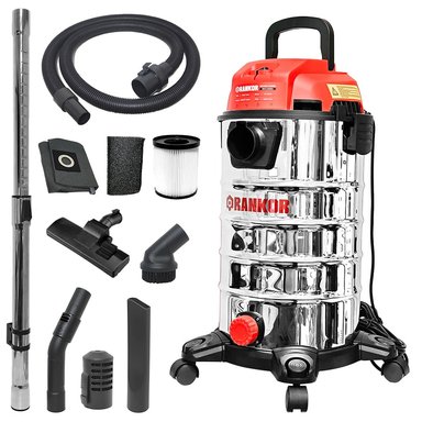 ASPIRADORA SOPLADORA INDUSTRIAL DE POLVO Y AGUA RANKOR RVC150001 1500W 30 LITROS