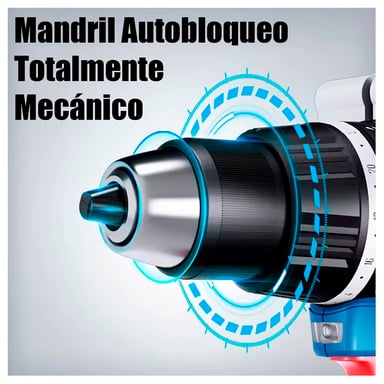 CABEZAL TALADRO ATORNILLADOR PERCUTOR 1/2' DONGCHENG DCJZ03-13Z 20V 120NM SIN BATERIAS - 2