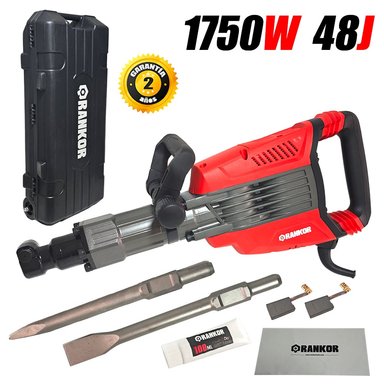 MARTILLO DEMOLEDOR HEXAGONAL 30MM INDUSTRIAL RANKOR RDB175001 1750W 48J 154KG