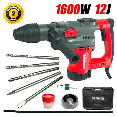 MARTILLO PERFORADOR ROTOMARTILLO SDS-MAX RANKOR RH160001 1600W 40MM 12J 6.3 KG