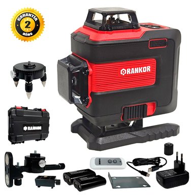 NIVEL LASER 4D VERDE INDUSTRIAL RANKOR RLG16002 16 LINEAS
